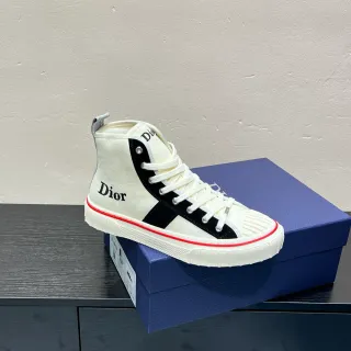 Dior B23 白黑 高帮 帆布 生活方式运动鞋