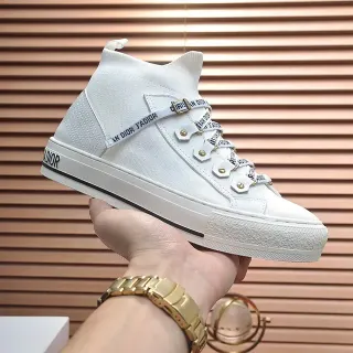 Dior B23 أبيض J'Adior حذاء رياضي عالي الترفع للأسلوب الحياة