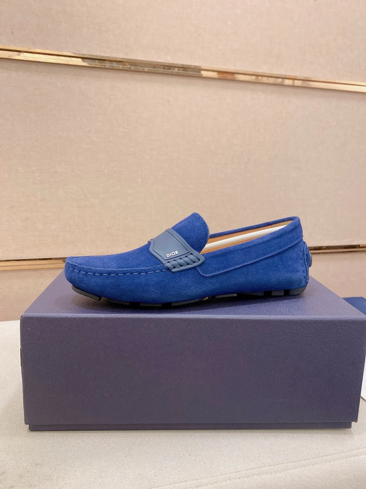 Dior B27 Royal Blue Suede Loafers 2