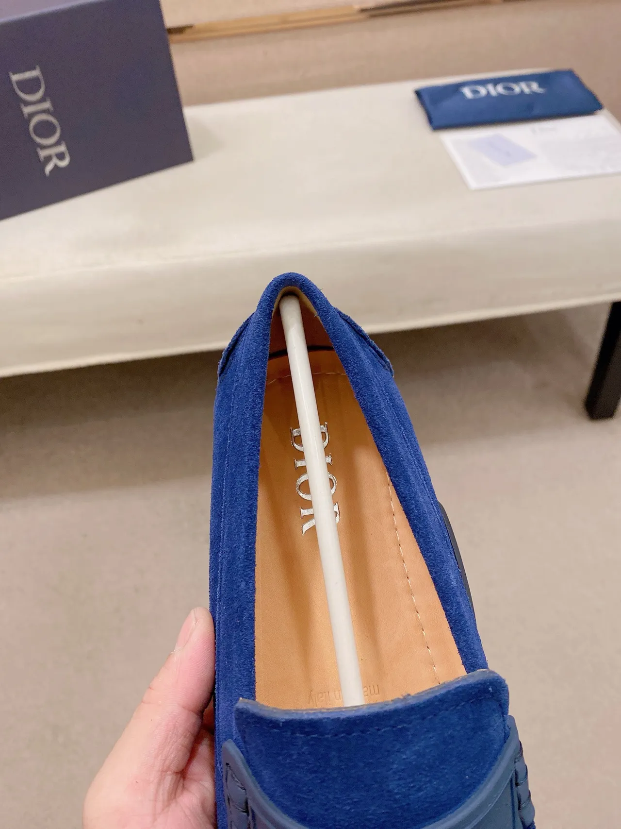 Dior B27 Royal Blue Suede Loafers 7