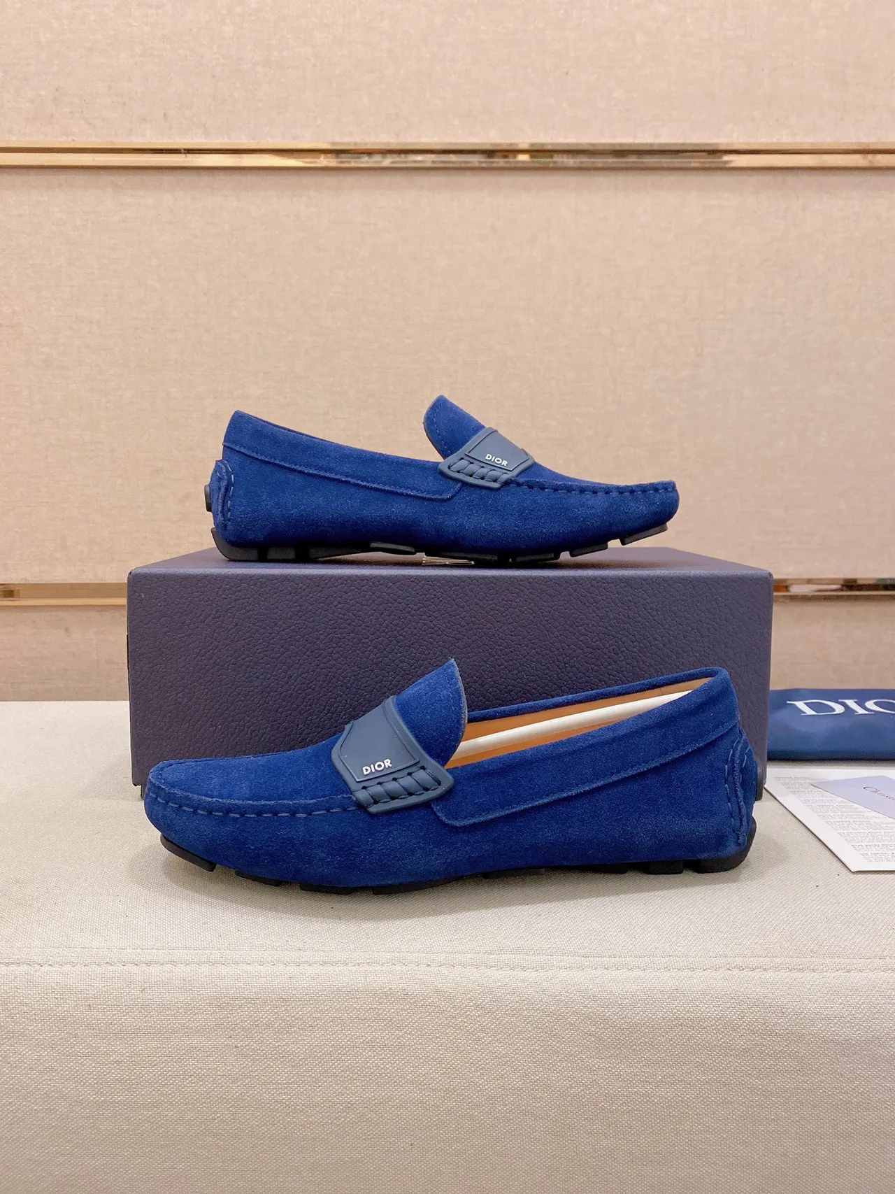 Dior B27 Royal Blue Suede Loafers 8