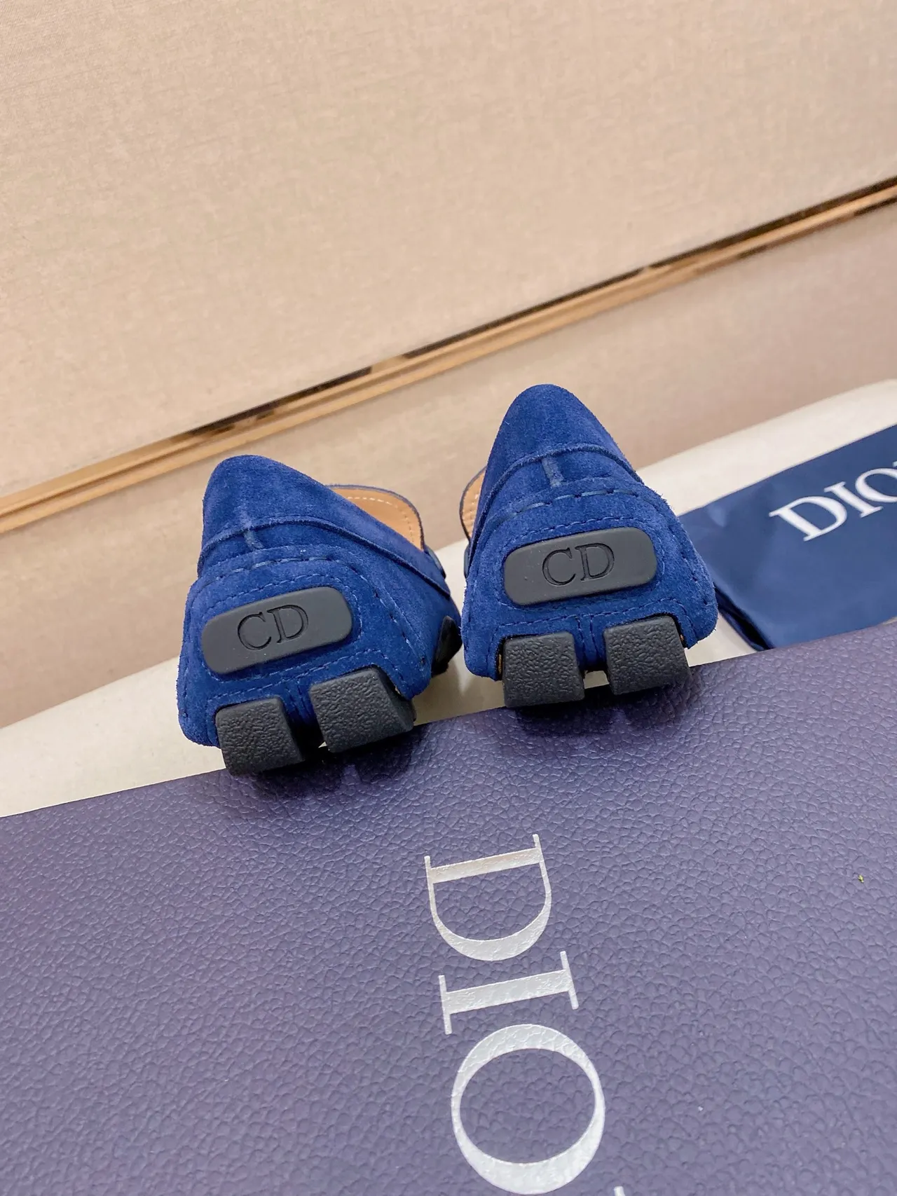 Dior B27 Royal Blue Suede Loafers 9