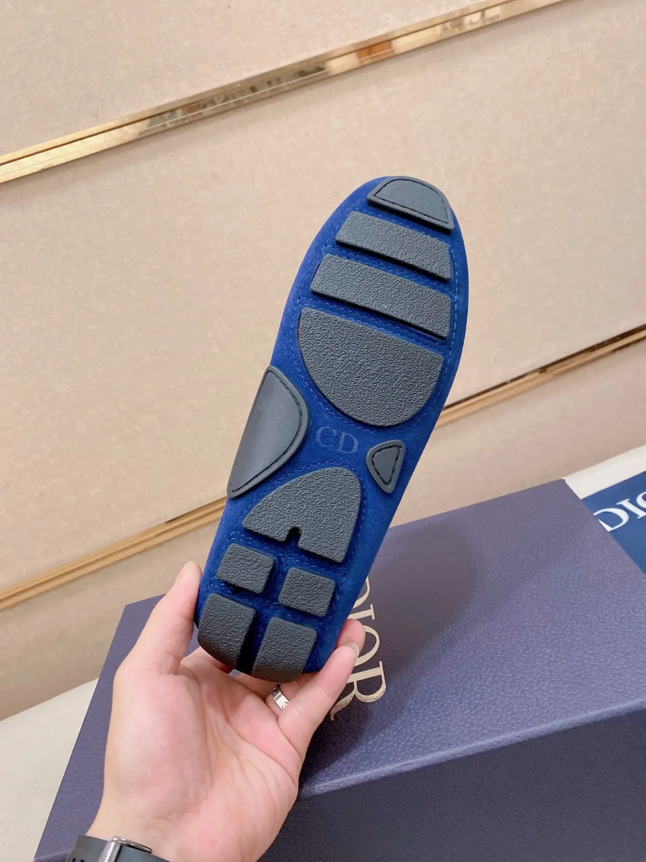 Dior B27 Royal Blue Suede Loafers 10