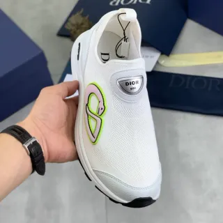 Dior B30 White Multicolor Slip-On Knit Molded Heel Tab Lifestyle Sneakers