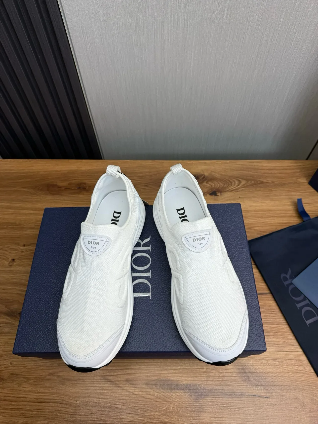 Dior B30 White Slip-On Lifestyle Sneakers 2