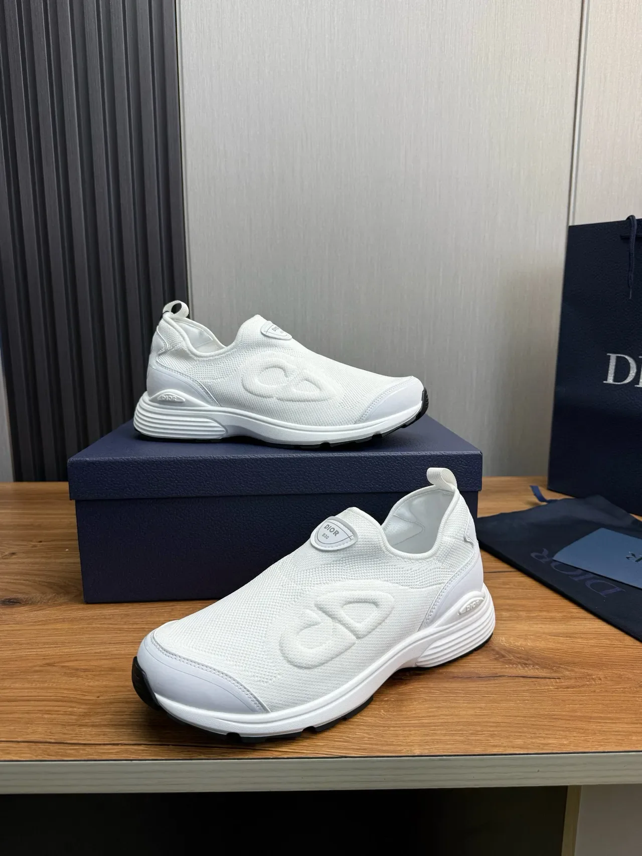 Dior B30 White Slip-On Lifestyle Sneakers 4