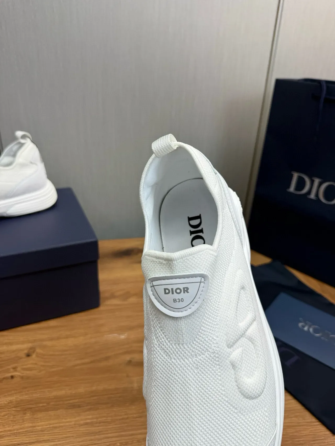 Dior B30 White Slip-On Lifestyle Sneakers 8