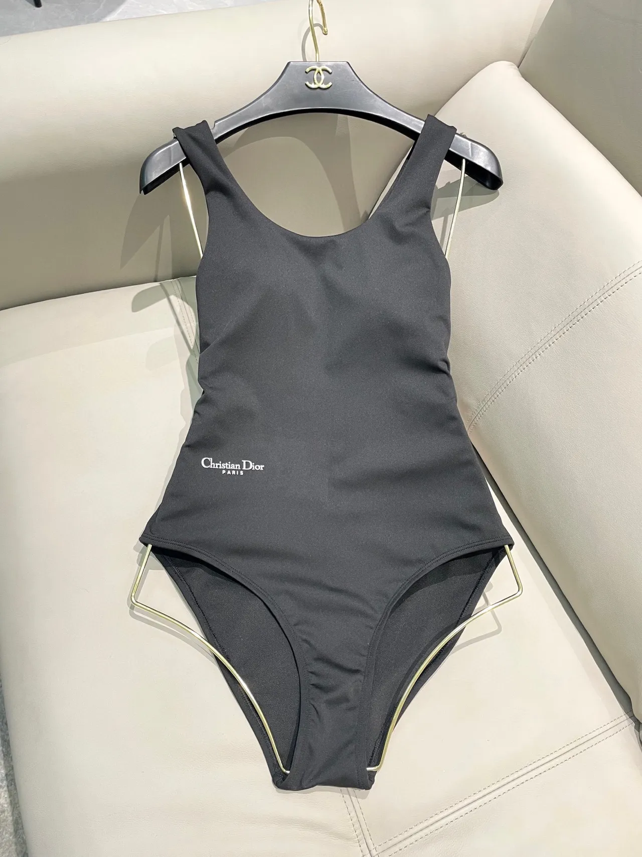 Dior Black Asymmetrical Long-Sleeve Cutout Shoulder Activewear 5