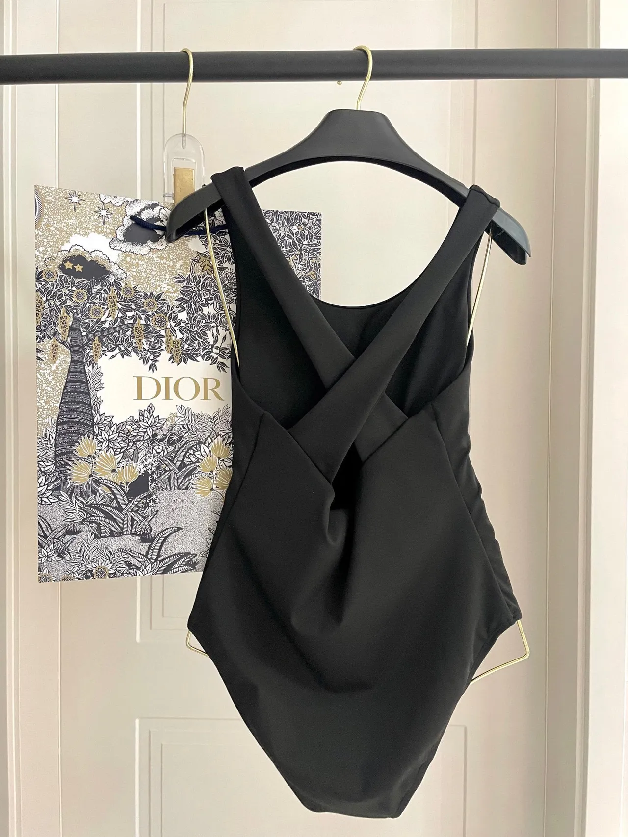 Dior Black Asymmetrical Long-Sleeve Cutout Shoulder Activewear 6