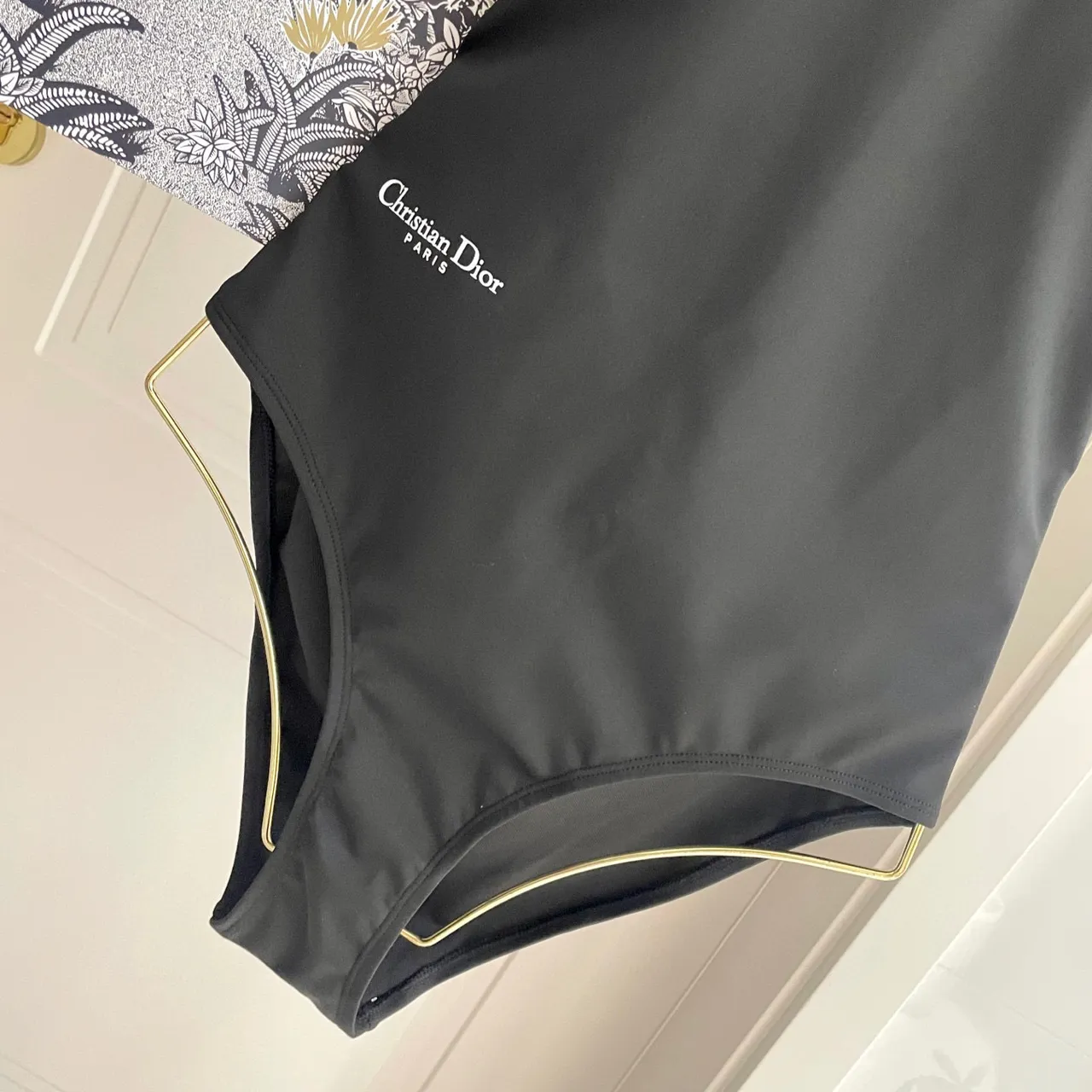Dior Black Asymmetrical Long-Sleeve Cutout Shoulder Activewear 7