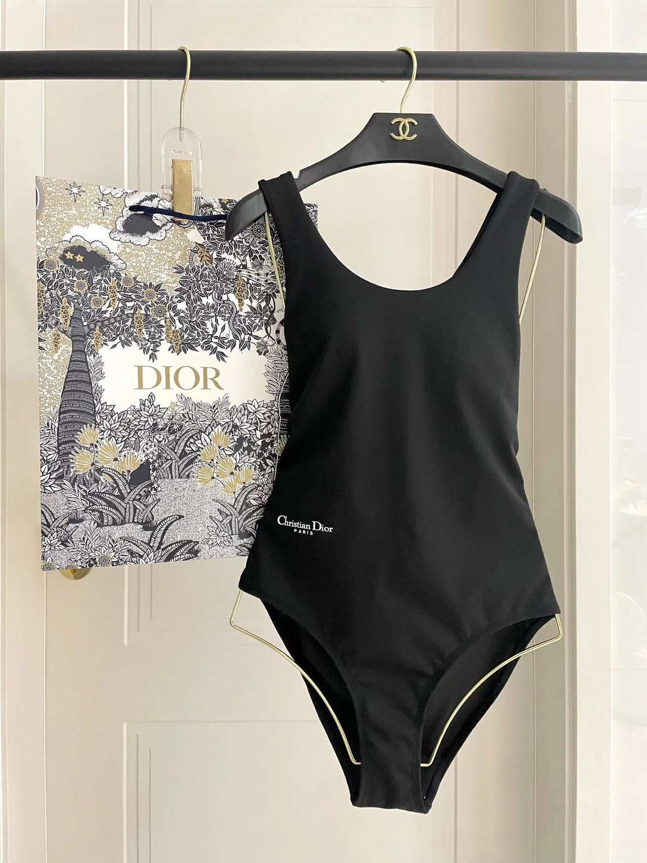 Dior Black Asymmetrical Long-Sleeve Cutout Shoulder Activewear 8