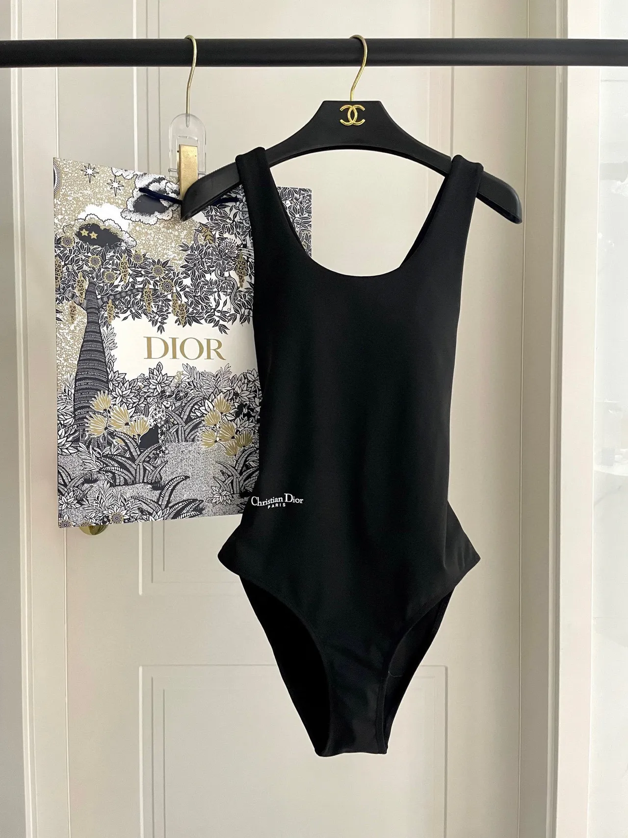 Dior Black Asymmetrical Long-Sleeve Cutout Shoulder Activewear 9