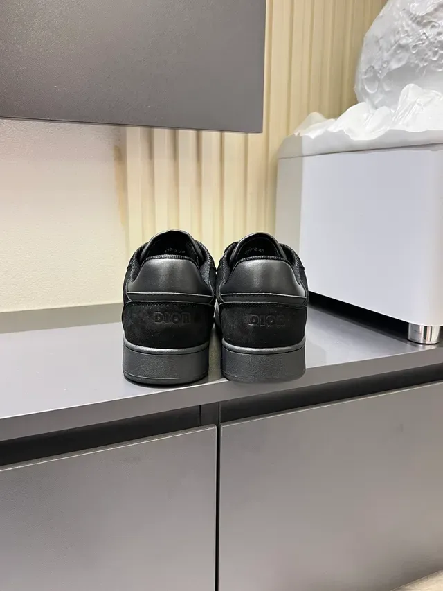 Dior Black Low-Top Mixed-Material Lifestyle Sneakers 2