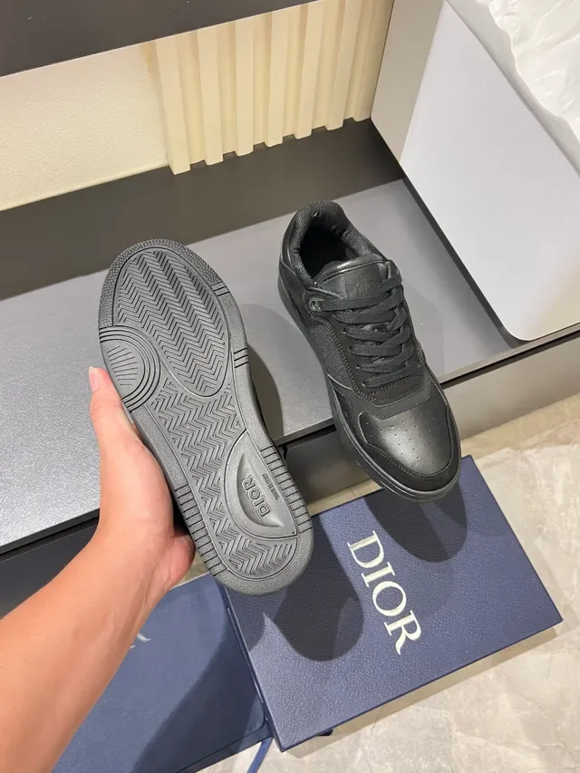 Dior Black Low-Top Mixed-Material Lifestyle Sneakers 3