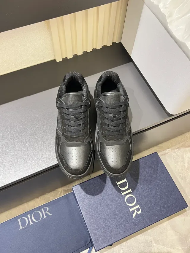 Dior Black Low-Top Mixed-Material Lifestyle Sneakers 5