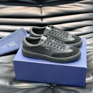 Dior Black Low-Top Mixed-Material Lifestyle Sneakers