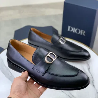 Dior Buckle Loafer Black Leather Men's Loafers