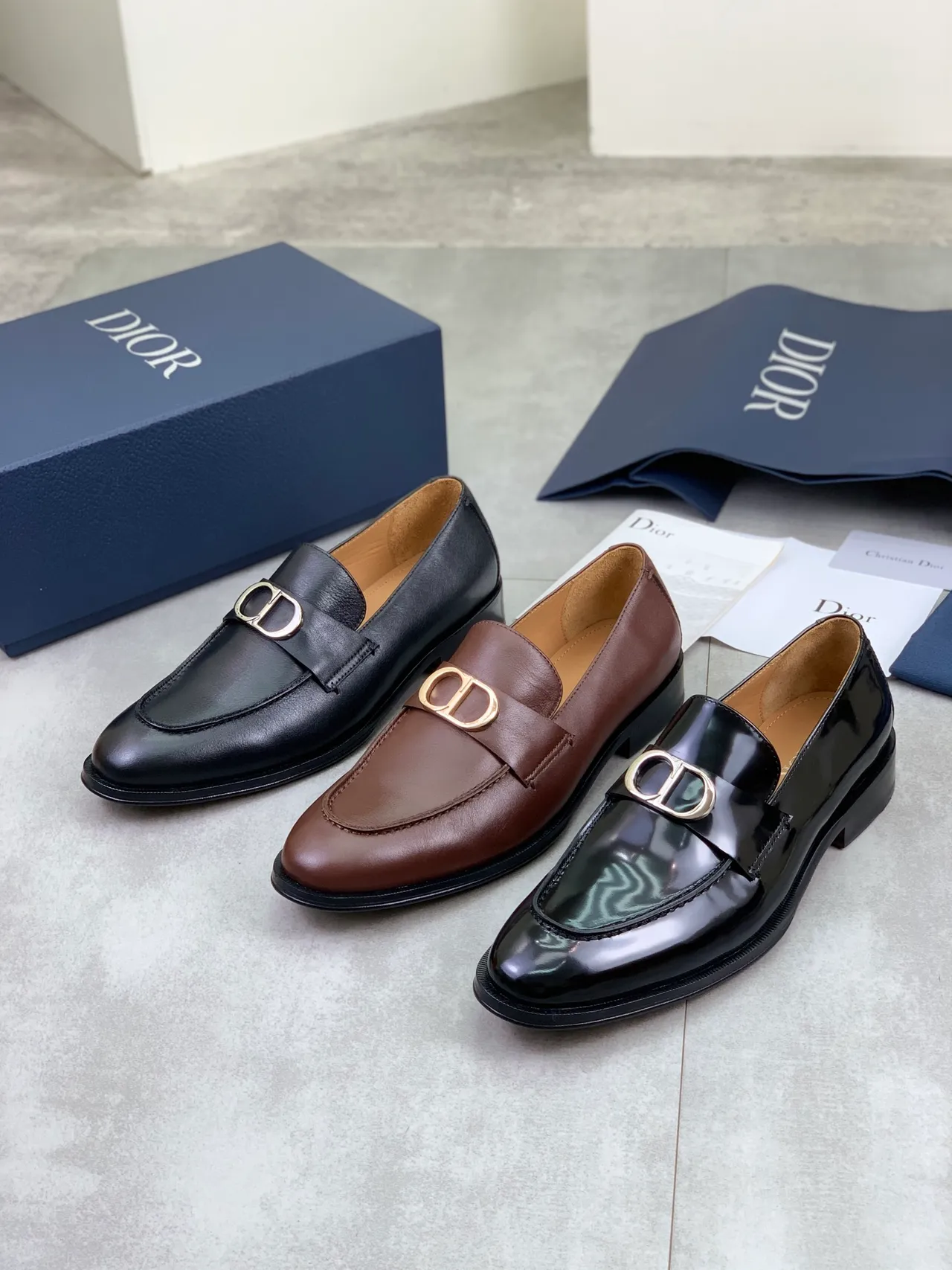 Dior Buckle Loafer Black Leather Men's Loafers 2