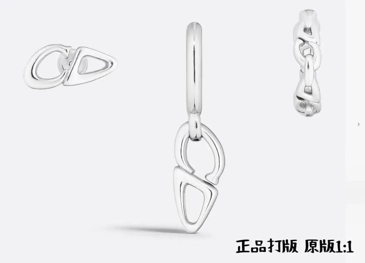 Dior CD Motif Silver Chain Necklace 9