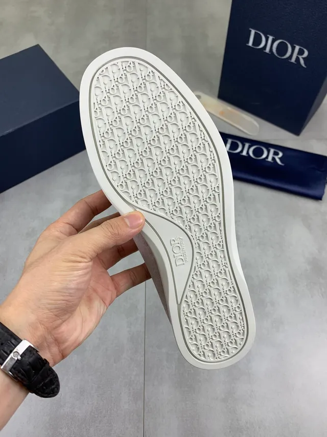 Dior Loafer Beige White Suede Upper Moc-Toe Stitching Loafer 2