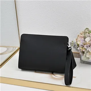 Dior Oblique Sac de poignet en cuir noir monogrammé structuré rectangulaire silhouette 8