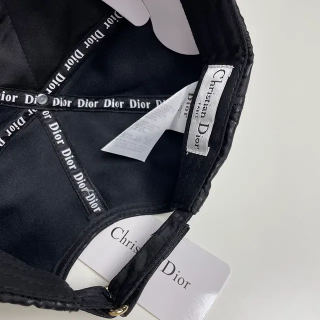Dior Oblique Monogram Black Baseball Cap 7