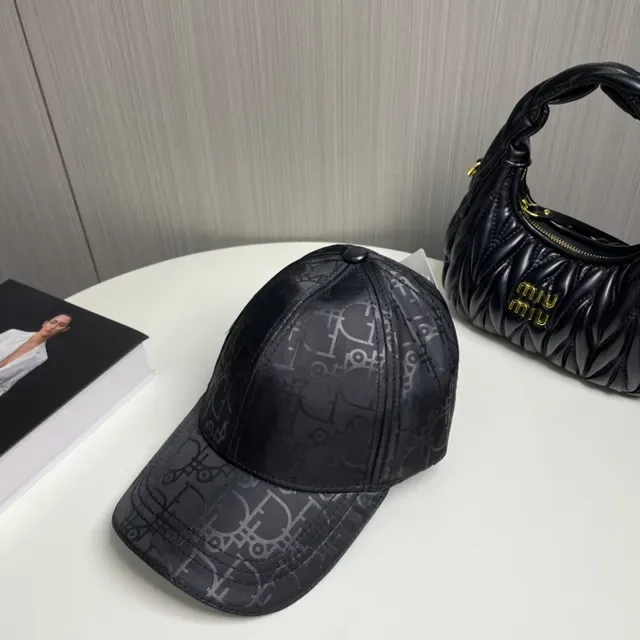 Dior Oblique Monogram Black Baseball Cap 8