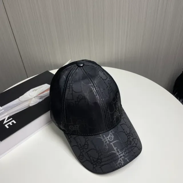 Dior Oblique Monogram Black Baseball Cap 9