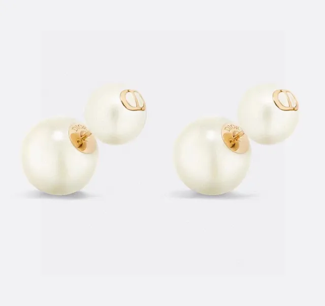 Dior Pearl Double-Sided Stud Earrings 6