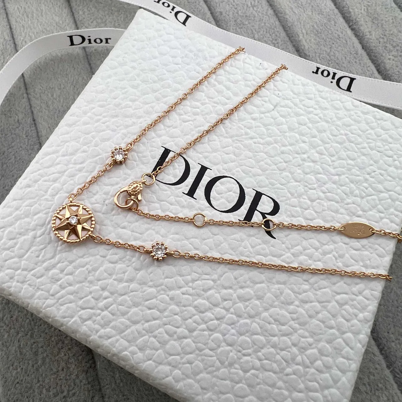 Dior Rose des Vents Compass Star Gold-Tone and Rose Gold Crystal Bracelets 3