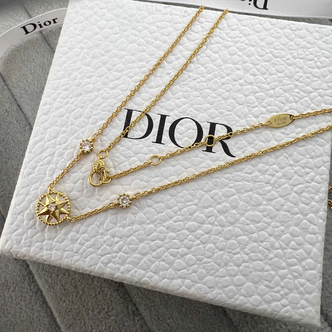 Dior Rose des Vents Compass Star Gold-Tone and Rose Gold Crystal Bracelets 4