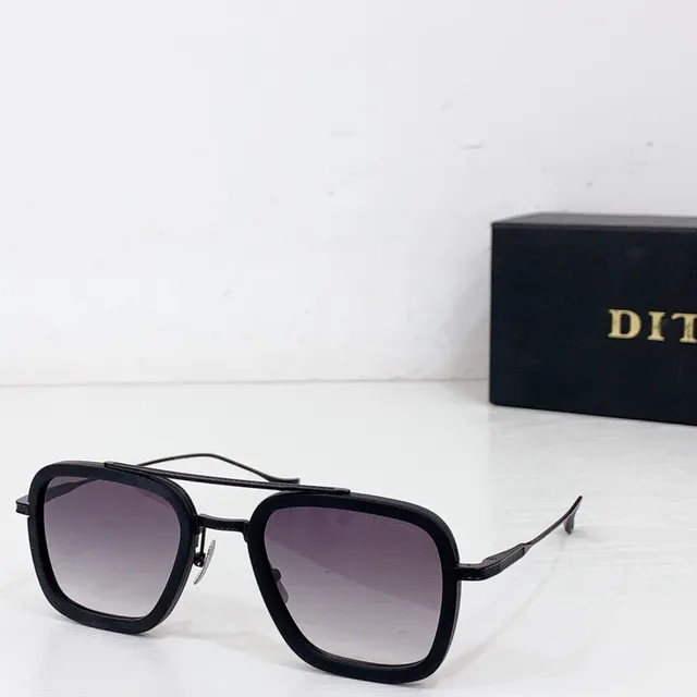 DITA Black Gray Thick Rectangular Frame Double Bridge Optical Glasses 2