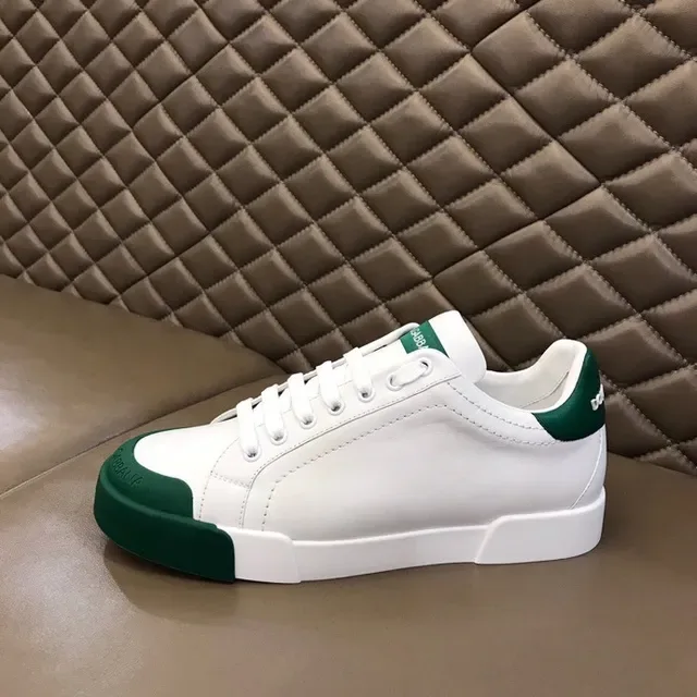 Dolce & Gabbana Portofino Chaussures lifestyle blanches et vertes 5