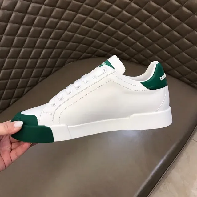 Dolce & Gabbana Portofino Chaussures lifestyle blanches et vertes 6