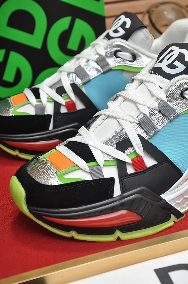 Dolce & Gabbana Runner Multicolor Sole Color-Blocked Upper Chunky Sneakers 4