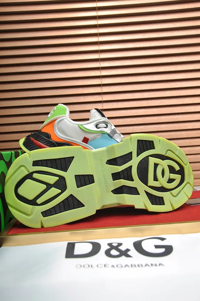 Dolce & Gabbana Runner Multicolor Sole Color-Blocked Upper Chunky Sneakers 5