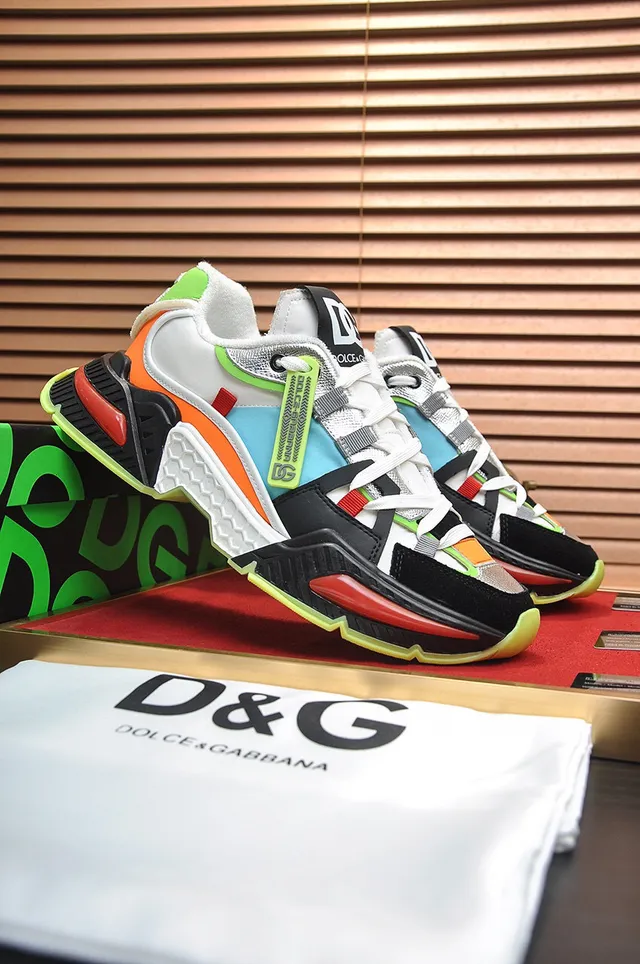 Dolce & Gabbana Runner Multicolor Sole Color-Blocked Upper Chunky Sneakers 8