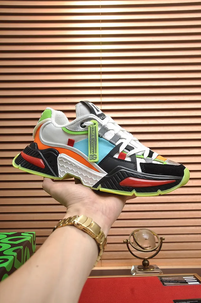 Dolce & Gabbana Runner Multicolor Sole Color-Blocked Upper Chunky Sneakers 9