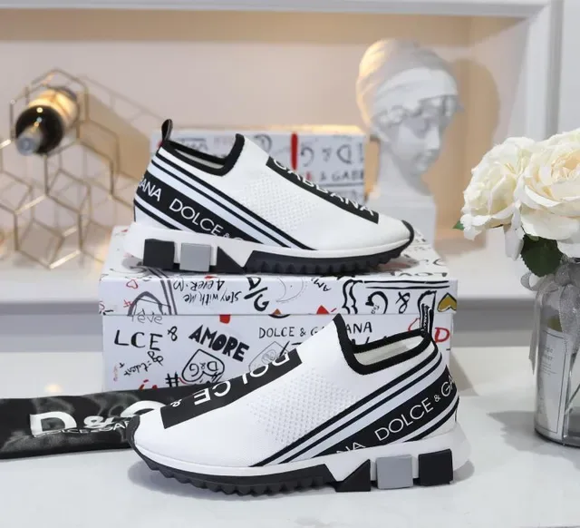 Dolce & Gabbana Speed Trainer tênis lifestyle brancos e pretos 2