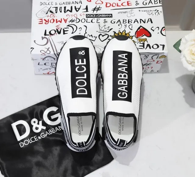 Dolce & Gabbana Speed Trainer tênis lifestyle brancos e pretos 4