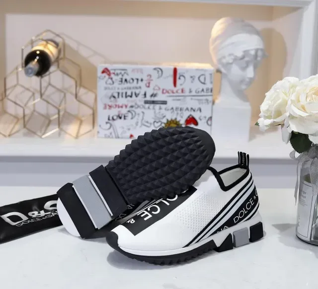 Dolce & Gabbana Speed Trainer tênis lifestyle brancos e pretos 5