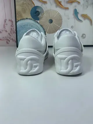 Dolce & Gabbana Blanc Violet Superposés Synthétique Superpositions Perforé Boîte à orteils Style de vie Sneakers 6