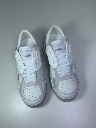Dolce & Gabbana Blanc Violet Superposés Synthétique Superpositions Perforé Boîte à orteils Style de vie Sneakers 7