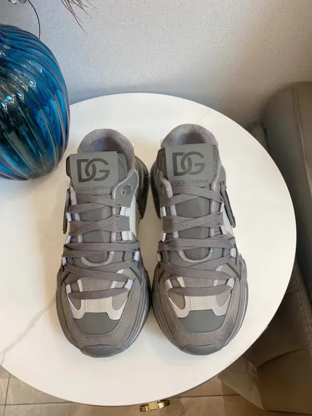 Dolce & Gabbana NS1 Gray and Beige Chunky Sneakers 3