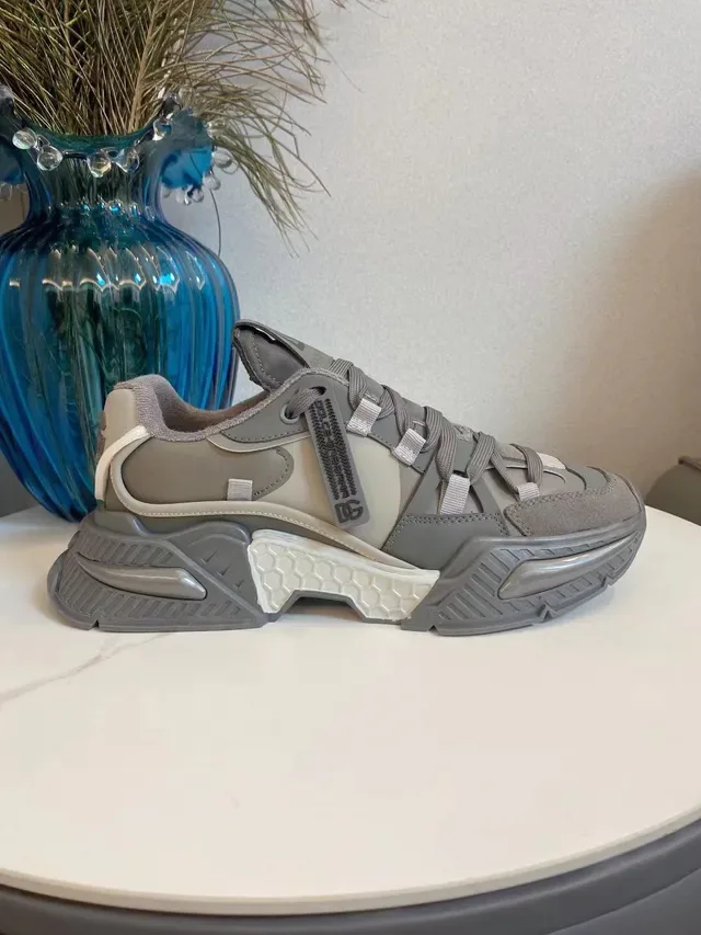 Dolce & Gabbana NS1 Gray and Beige Chunky Sneakers 4