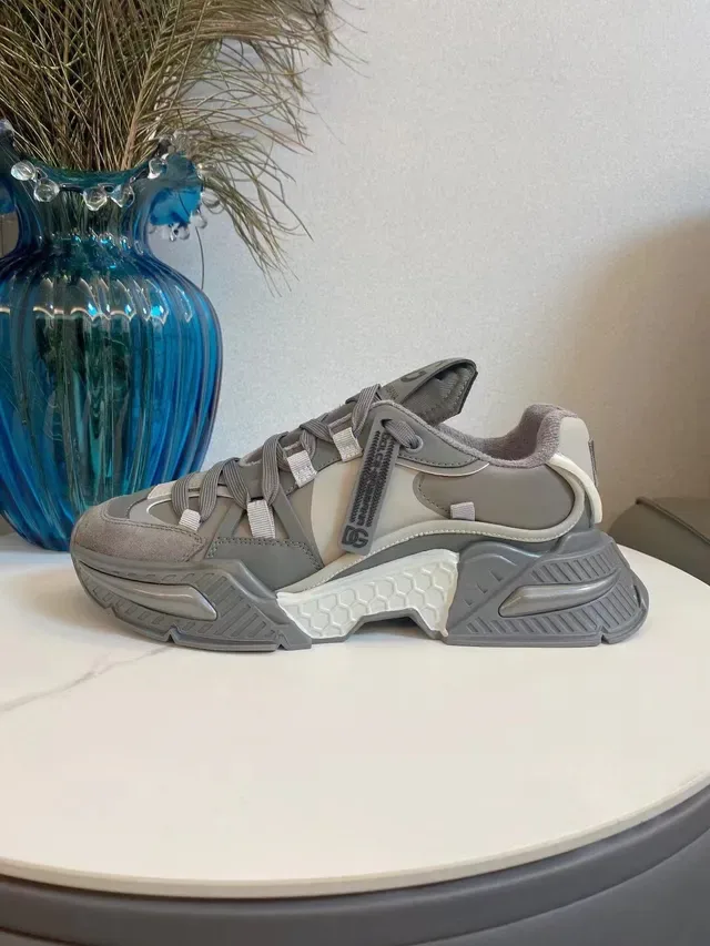 Dolce & Gabbana NS1 Gray and Beige Chunky Sneakers 5