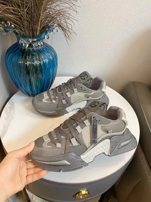 Dolce & Gabbana NS1 Gray and Beige Chunky Sneakers 8