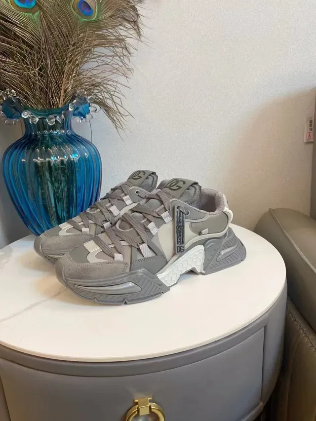 Dolce & Gabbana NS1 Gray and Beige Chunky Sneakers 9