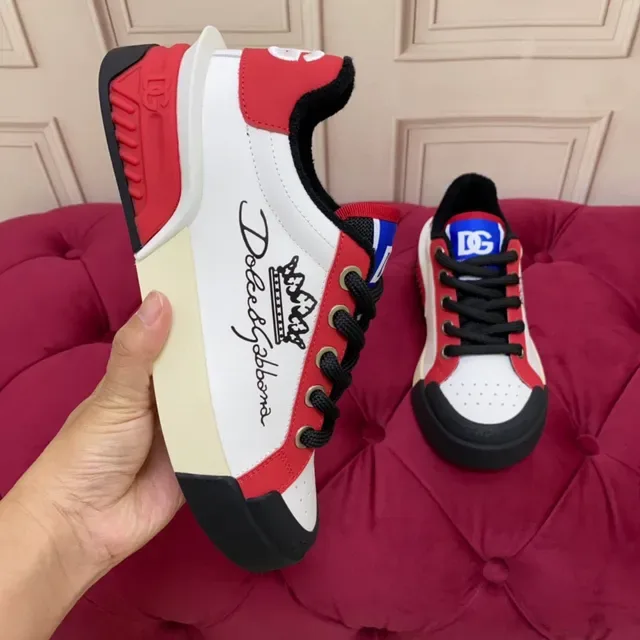 Dolce & Gabbana NS1 White Red Black Lifestyle Sneakers 5