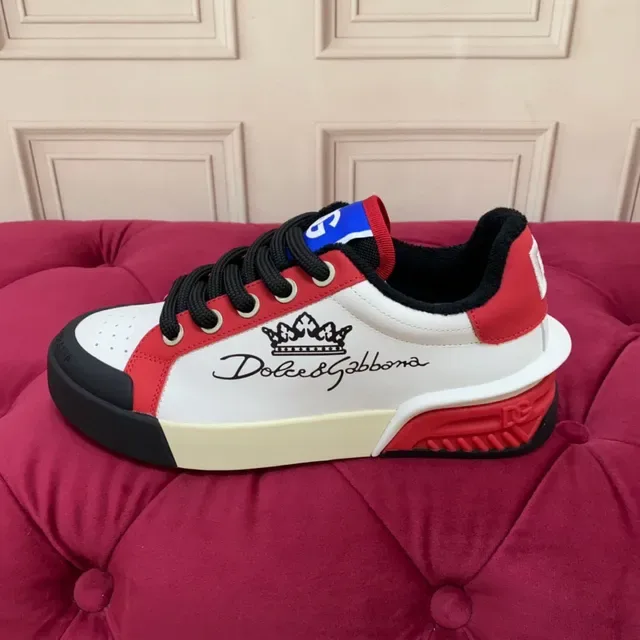 Dolce & Gabbana NS1 White Red Black Lifestyle Sneakers 6